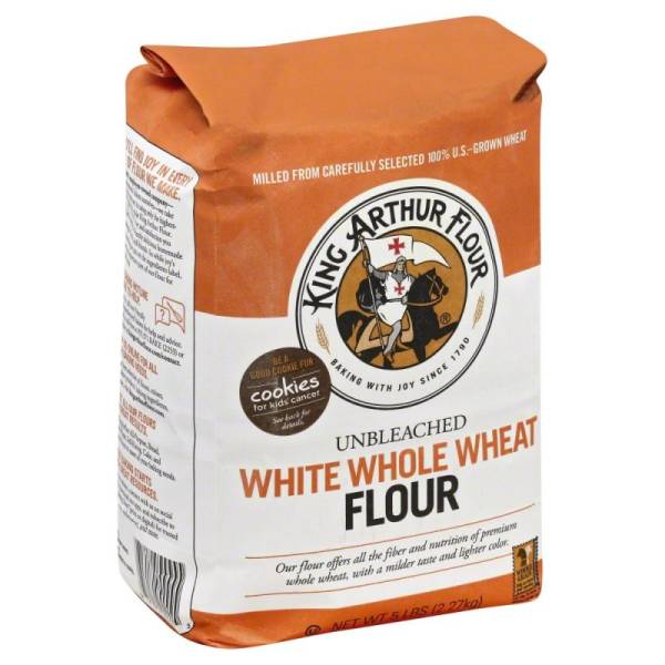 King Arthur - King Arthur Multi-Purpose White Whole Wheat Flour 5 lbs (8 Pack)