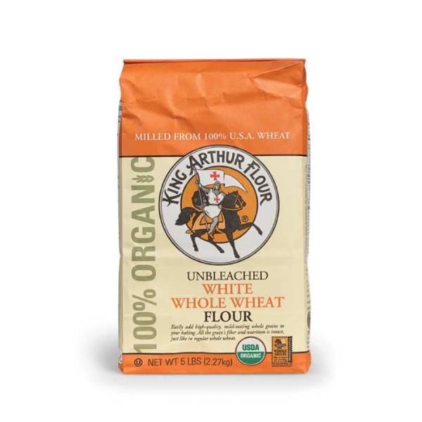 King Arthur - King Arthur Organic White Whole Wheat Flour 5 lbs (6 Pack)
