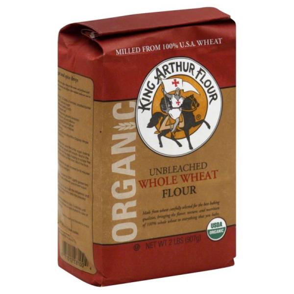 King Arthur - King Arthur Organic Whole Wheat Flour 2 lbs (12 Pack)
