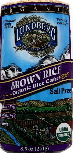 Lundberg Farms - Lundberg Farms Organic Salt Free Brown Rice Cakes 6 oz (6 Pack)