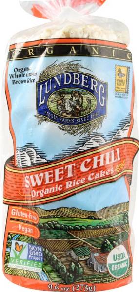 Lundberg Farms - Lundberg Farms Organic Sweet Chili Brown Rice Cakes 9.6 oz (6 Pack)