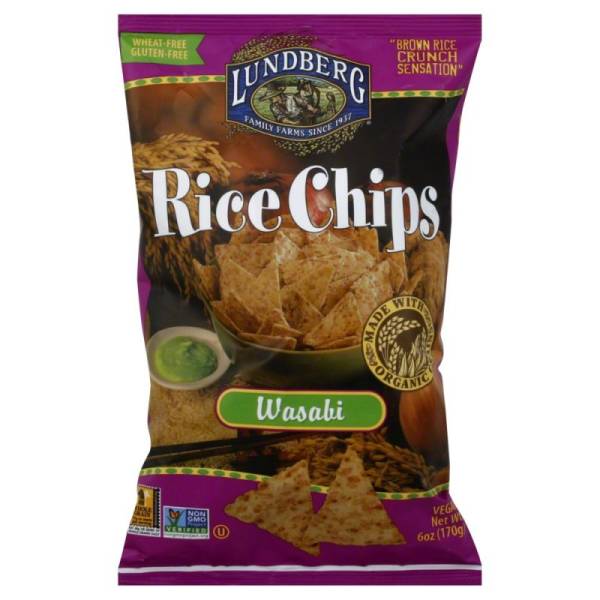 Lundberg Farms - Lundberg Farms Organic Wasabi Rice Chips 1.5 oz (6 Pack)