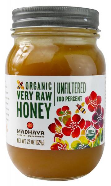 Madhava Honey - Madhava Honey Organic Raw Honey 22 oz (6 Pack)
