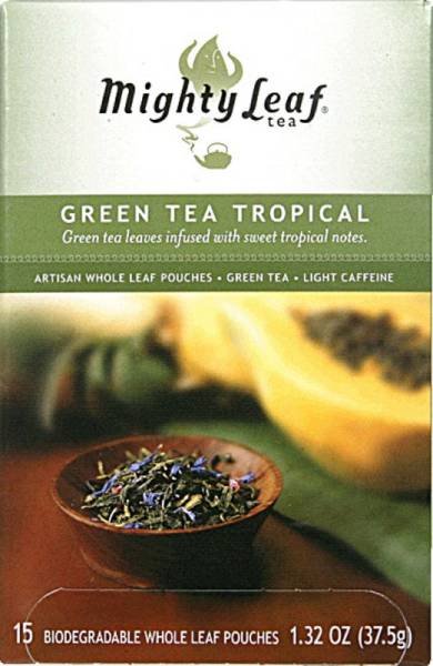 Mighty Leaf Tea - Mighty Leaf Tea Green Tea 1.36 oz 15 bags - Tropical