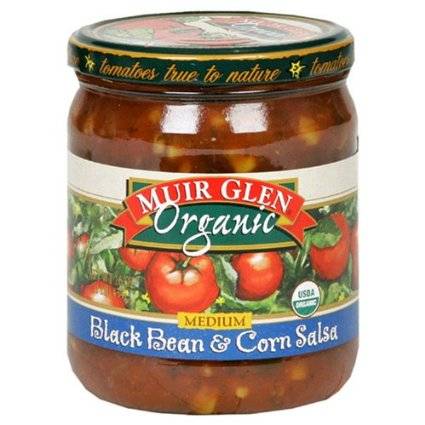 Muir Glen - Muir Glen Organic Medium Salsa 16 oz - Black Bean & Corn (12 Pack)