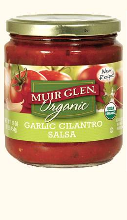 Muir Glen - Muir Glen Organic Medium Salsa 16 oz - Garlic Cilantro (12 Pack)
