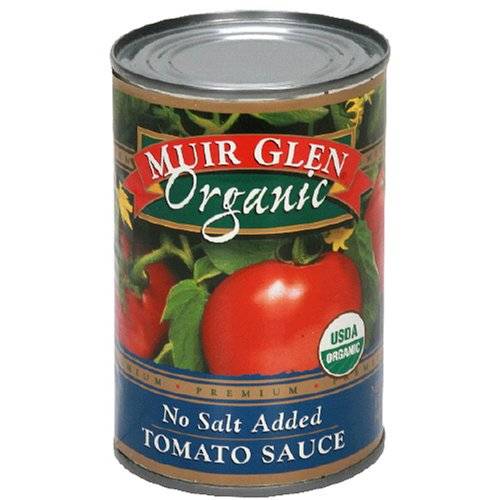 Muir Glen - Muir Glen Organic Tomato Sauce 15 oz - No Sodium (12 Pack)