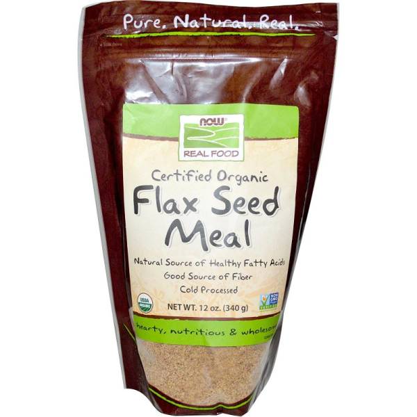 Now Foods - Now Foods Flax Seed Meal Certified Organic 12 oz