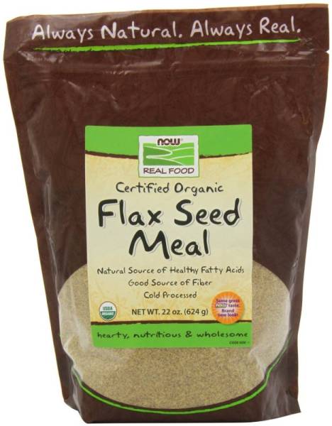 Now Foods - Now Foods Flax Seed Meal Certified Organic 22 oz
