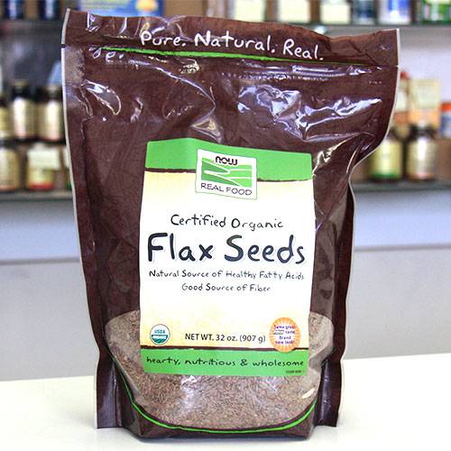 Now Foods - Now Foods Flax Seeds Certified Organic 2 lb