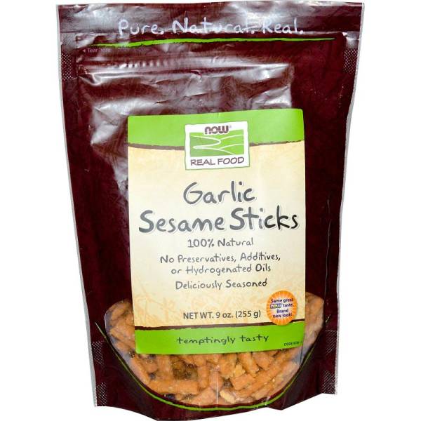 Now Foods - Now Foods Garlic Sesame Sticks 9 oz