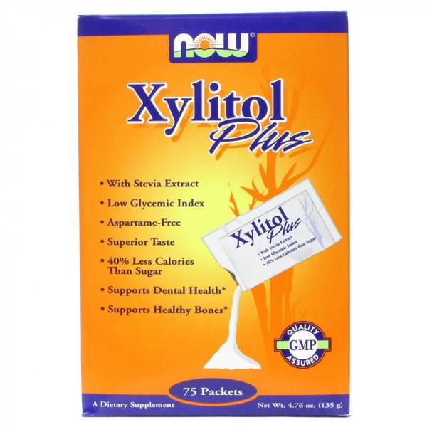 Now Foods - Now Foods Xylitol Plus 75 Packets