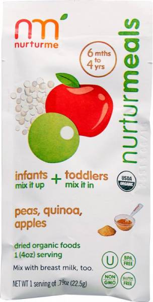 Nurturme - Nurturme Organic Baby Food - Pea, Quinoa & Apple .67 oz  (8 Pack)