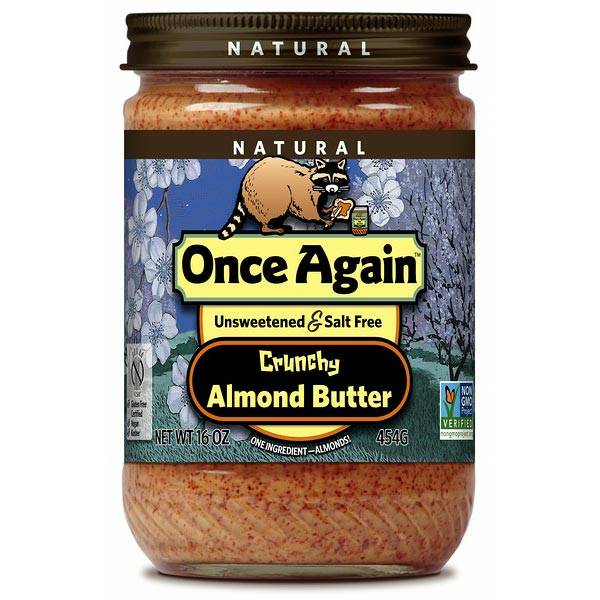 Once Again - Once Again Almond Butter 16 oz - Crunchy No Sodium (6 Pack)