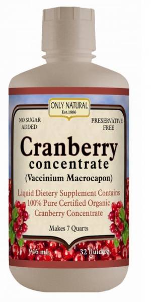 Only Natural - Only Natural Cranberry Concentrate (Organic) 32 oz