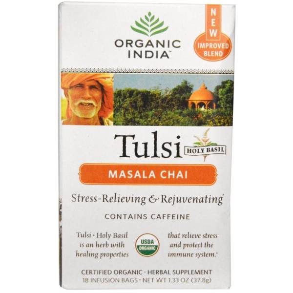 Organic India - Organic India Tulsi Tea Chai Masala w/Caffeine 18 bag
