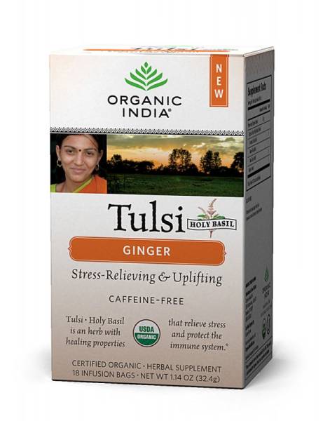 Organic India - Organic India Tulsi Tea Ginger 18 bag