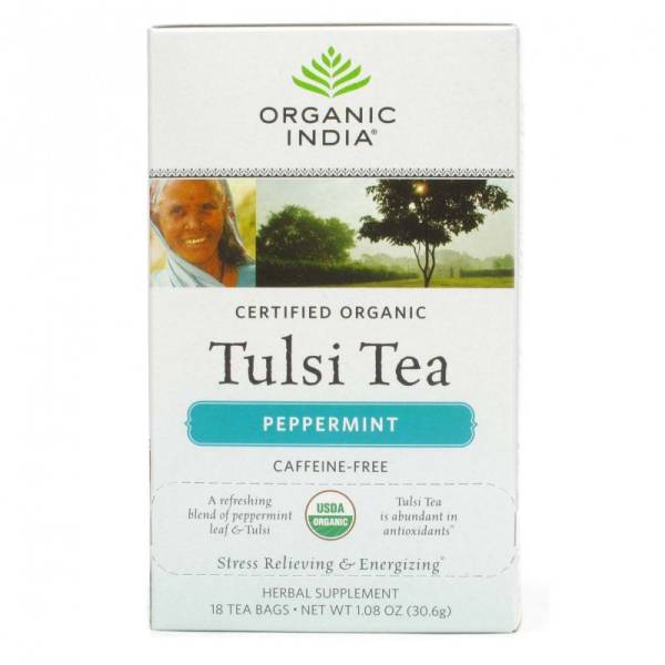Organic India - Organic India Tulsi Tea Peppermint 18 bag