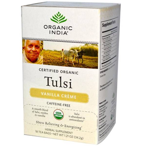 Organic India - Organic India Tulsi Tea Vanilla Cream 18 bag
