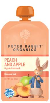 Peter Rabbit Organics - Peter Rabbit Organics Peach and Apple Puree 4.4 oz (10 Pack)