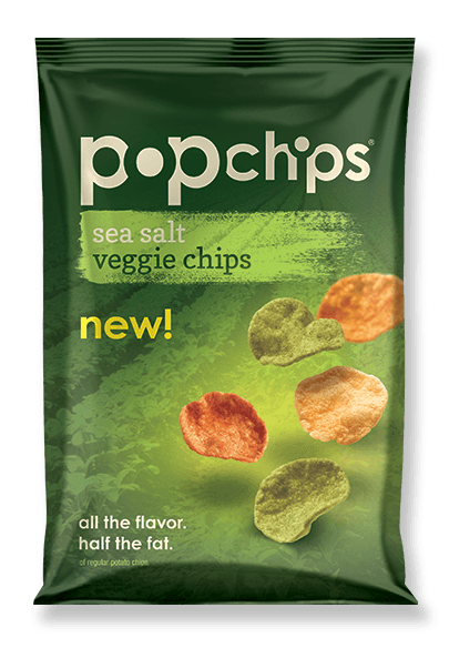 Pop Chips - Pop Chips 3 oz- Sea Salt Veggie Chips (12 Pack)