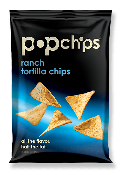 Pop Chips - Pop Chips 4 oz- Ranch Tortilla Chips (12 Pack)