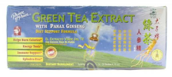 Prince Of Peace - Prince Of Peace Green Tea Extract w/Panax Ginseng 30 vial