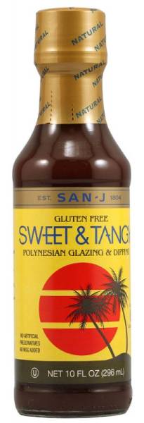 San-J - San-J Gluten-Free Cooking Sauce 10 oz - Sweet & Tangy (6 Pack)