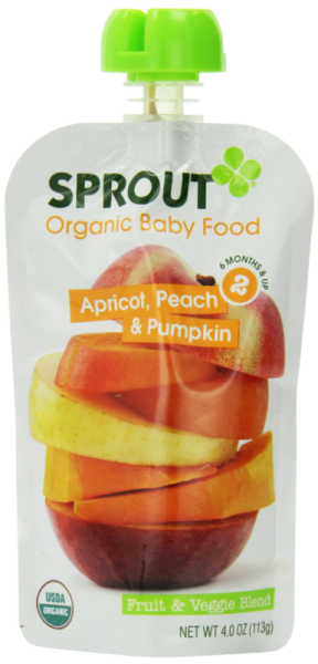 Sprout Foods Inc - Sprout Foods Inc Baby Food - Apricot, Peach and Pumpkin (10 Pack)