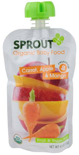 Sprout Foods Inc - Sprout Foods Inc Baby Food - Carrot, Apple and Mango (10 Pack)