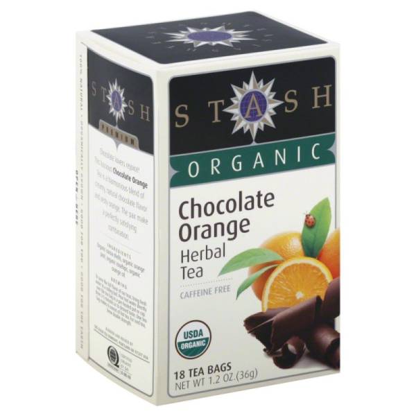 Stash Tea - Stash Tea Organic Chocolate Orange Herbal Tea 18 bag