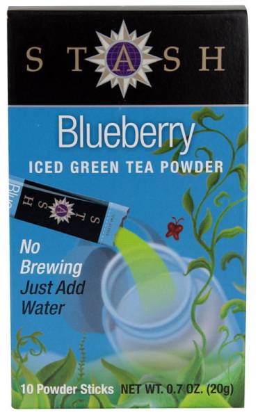 Stash Tea - Stash Tea Powdered Green Ice Tea Blueberry 10 bag