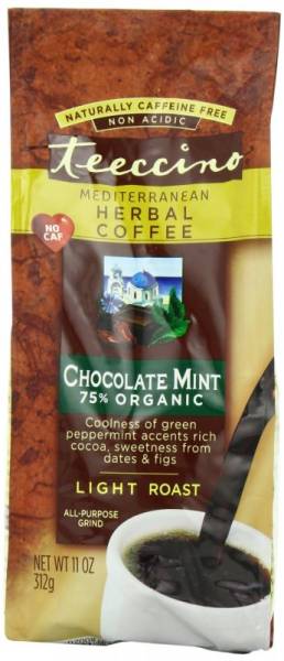 Teeccino - Teeccino Mediterranean Chocolate Mint Herbal Coffee Alternative 11 oz (6 Pack)