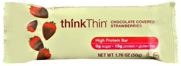 Think Products - Think Products Chocolate Covered Strawberries Thin Bar (10 Pack)