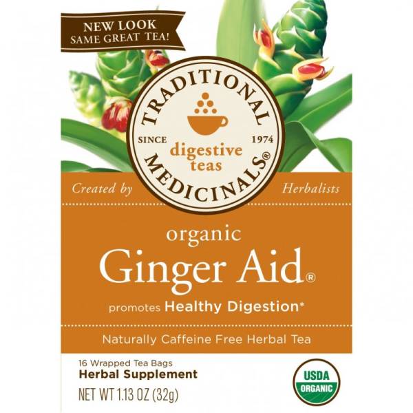 Traditional Medicinals - Traditional Medicinals Ginger Aid Tea 16 bag