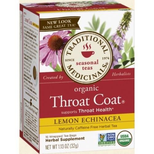 Traditional Medicinals - Traditional Medicinals Lemon Echinacea Throat Coat Tea 16 bag