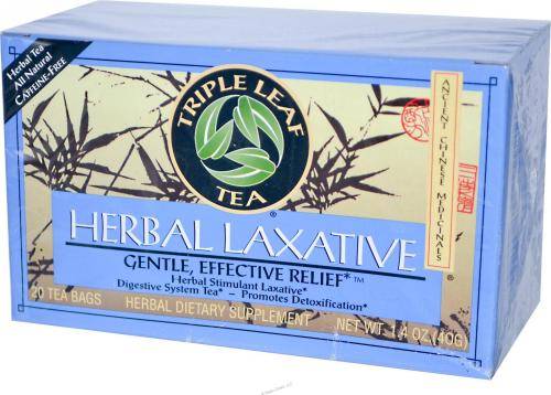 Triple Leaf Tea - Triple Leaf Tea Herbal Laxative Tea 20 Bags