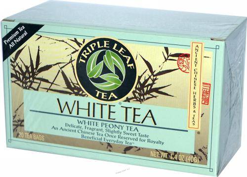 Triple Leaf Tea - Triple Leaf Tea White Herbal Tea 20 Bags