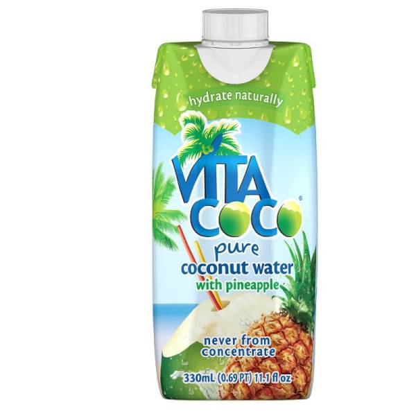 Vita Coco - Vita Coco Pure Coconut Water, Pineapple 11.1 fl oz (12 Pack)