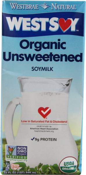 Westsoy - Westsoy Unsweetened Soymilk 32 oz (12 Pack)