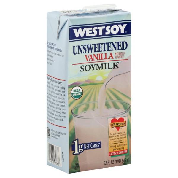 Westsoy - Westsoy Unsweetened Soymilk 32 oz - Vanilla (12 Pack)