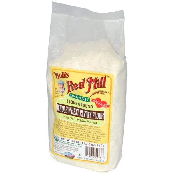 Bob's Red Mill - Bob's Red Mill Organic Pastry Whole Wheat Pastry Flour 5 lbs (4 Pack)
