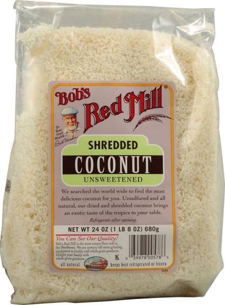 Bob's Red Mill - Bob's Red Mill Unsweetened Shredded Coconut 12 oz (4 Pack)