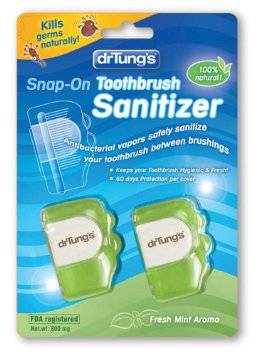Dr Tung's Products - Dr Tung's Products Adult Snap-On Toothbrush Sanitizer 2 ct