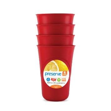 Preserve - Preserve Everyday Cup Pepper Red 4 pc