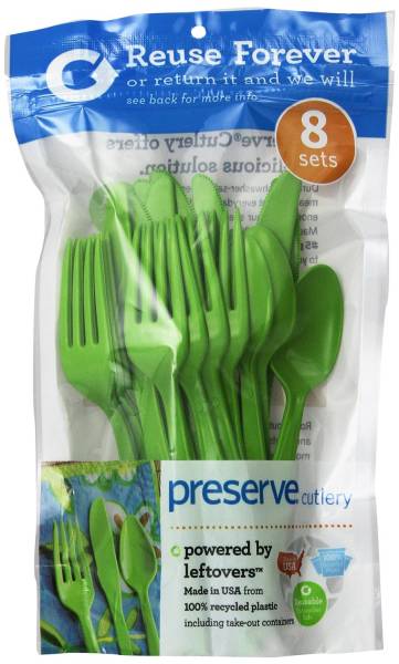 Preserve - Preserve Everyday Cutlery Green Apple 24 pc