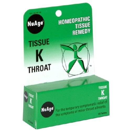 Hylands - Hylands NuAge Tissue K Throat 125 tab