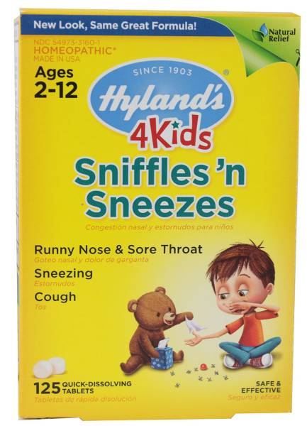 Hylands - Hylands 4 Kids Sniffles'n Sneezes 125 tab