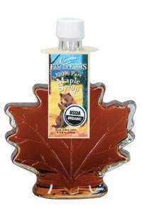Coombs Family Farms - Coombs Family Farms Grade A Dark Amber Organic Maple Syrup Glass Leaf 8.45 oz (6 Pack)