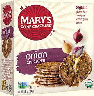 MARY`S GONE CRACKERS - Mary's Gone Crackers Onion 6.5 oz (12 Pack)